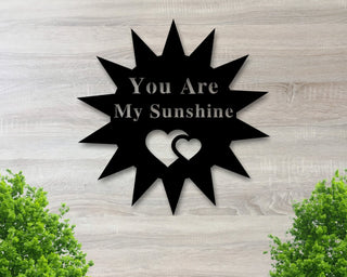 Beach House Sign You Are My Sunshine Sign Custom Metal Sign Gift For Her Gift For Him Heart Signbeach Sign Custom Date Gift Outside Decorations