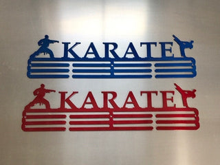 Karate Medal Hanger Holder Display Rack 3 Rung Cut Metal Sign Decorations