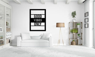 Good Vibes Only Sign Meta Sign Housewarming Gift Wedding Gift Quote Wall Decoration Motivational Quote Decorations