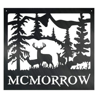 Deer Mountain Customized Metal Signs Custom Metal Sign Custom Signs Metal Sign Decorations