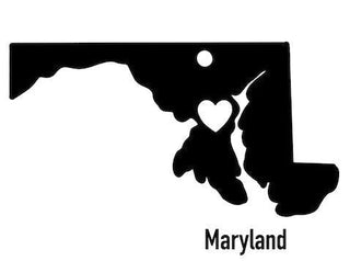 Maryland State Ornament Cut Metal Sign Wall Decor Metal Sign Metal Art Decorations