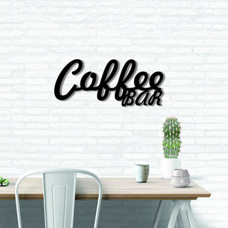 Coffee Bar Metal Sign Coffee Bar Coffee Bar Sign Metal Words Metal Wall Decor Metal Signs Housewarming Gift Decorations