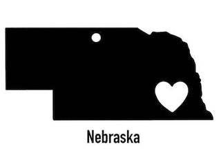 Nebraska State Ornament Cut Metal Sign Wall Decor Metal Sign Metal Art Decorations