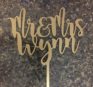 Made To Order Cake Topper Mr. & Mrs. Metal Approx 7 Metal Sign Cut Metal Sign Wall Metal Sign Decorations