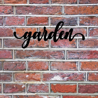 Garden Sign Cut Metal Sign Wall Decor Metal Sign Metal Art Decorations