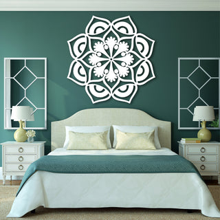 Mandala Flower Metal Art Mandala Metal Art Flower Metal Art Metal Wall Decor Metal Sign Craftsman Metal Wall Hangings Decorations