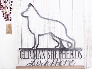 German Shepherd German Shepherd Sign Metal Sign Dog Sign Outdoor Sign Wall Hanging Gift Sign Decorations