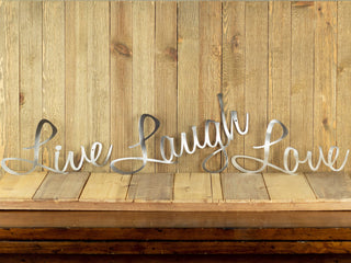 Live Laugh Love Wall Decor Patio Decor Lake House Decor Wall Hanging Sign Metal Art Decorations