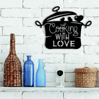 Cooking With Love Mood Kitchen Wall Decor Kitchen Metal Sign Decorations