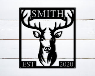 Custom Metal Hunting Signpersonalized Hunting Giftshunter Giftsgift For Himmetal Deer Signdeer Name Metal Signcabin Signdeer Camp Decorations