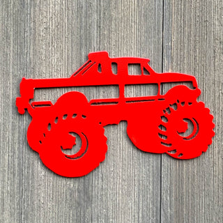 Lifted Truck Metal Sign Cutout Cut Metal Sign Wall Metal Art Decorations