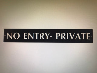 Metal Private N0 Entry Sign Private Sign 24inch Metal House Sign Decorations