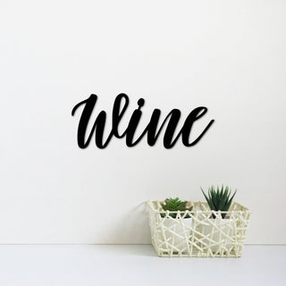 Metal Wine Sign Wine Wall Word Wine Decor For Wall Kitchen Decor Wine Lover Gift Wine Word Art Home Bar Sign Decorations