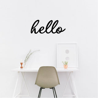 Hello Hello Wall Decor Metal Wall Decor Hello Words Decorations