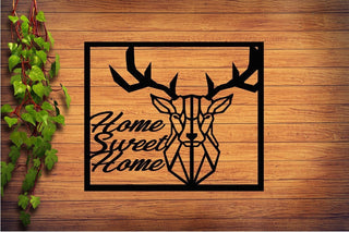 Home Sweet Home Metal Wall Decor Home Sweet Home Deer Deer Metal Decorations