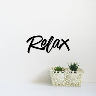 Relax Metal Sign Relaxation Gifts Relax Letters Master Bathroom Wall Decor Relax Sign Gift For Women Gift For Her Word Art Decorations