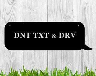 Personalized Text Message Sign Personalized Metal Sign Mothers Day Gift Custom Metal Sign Dont Text And Drive. Decorations