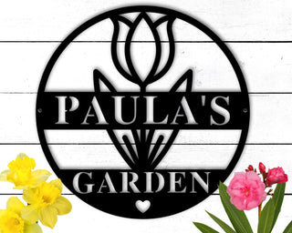 Personalized Metal Garden Signpersonalized Garden Signs Metal Custom Garden Sign Metal Sign For Garden Flowerbed Signs Gardener Gift Decorations