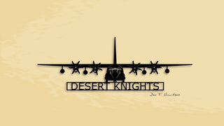 Hc130j Desert Knights 79th Air Rescue Squadron Metal Sign Cut Metal Sign Wall Decor Decorations