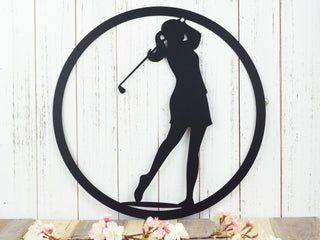 Golf Metal Wall Decor Woman Gift For Her Golf Gift Golfer Gift Metal Sign Metal Wall Hanging Decorations