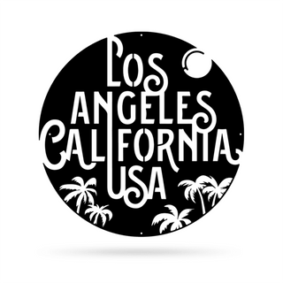 Los Angeles Metal Decor Cut Metal Sign Metal House Sign Decorations