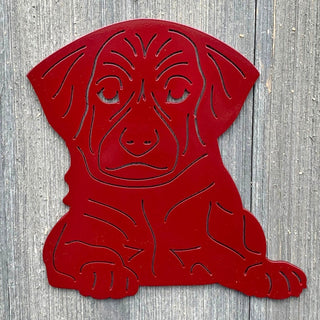 Puppy Metal Sign Cutout Cut Metal Sign Wall Metal Art Decorations