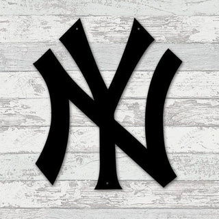 New York Ny Yankees Metal Sign Wall Decor Cut Metal Sign Metal House Sign Decorations