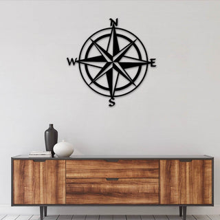 Nautical Compass Metal Sign Metal Wall House Decor Sign For House Art Compass Sign Decorations