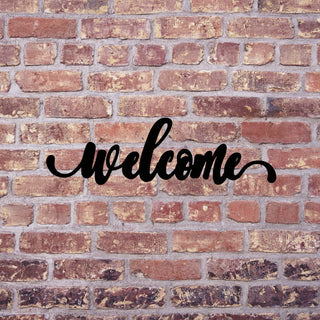 Welcome Sign Cut Metal Sign Wall Decor Metal Sign Metal Art Decorations