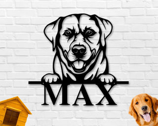 Labrador Dog Sign Labrador Metal Sign Labrador Name Sign Pet Name Sign Dog Lover Sign Gift For Pet Owner Dog Sign Decorations