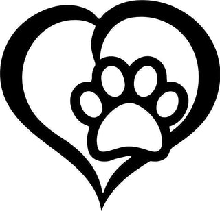 Dogs Cats Love Paw Print Heart And Paw Pet Lover Metal Sign Stainless Steel Weatherproof Wall Decor Garage Art Cut Metal Sign Decorations