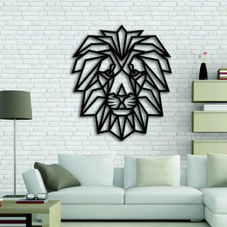 Metal Wall Decor Metal Lion Head Decor Animal Art Wall Hanging Home Living Room Interior Decoration Lion Head Sign Decorations