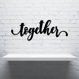 Together Sign Cut Metal Sign Wall Decor Metal Sign Metal Art Decorations