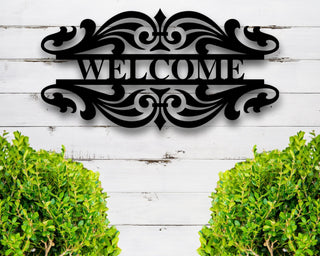 Metal Welcome Sign Outdoor Welcome Sign Housewarming Gift Realtor Closing Gift Welcome Sign Home Metal Welcome Sign Wedding Gift Decorations