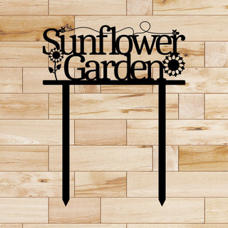 Sunflower Garden Metal Sign Cut Metal Sign Wall Metal Sign Decorations