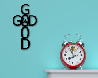 Religious Decor God Is Good Metal Sign Metal God Word Sign Custom Metal Cross God Is Good Cross Religious Decor Religious Gifts And Art Decorations