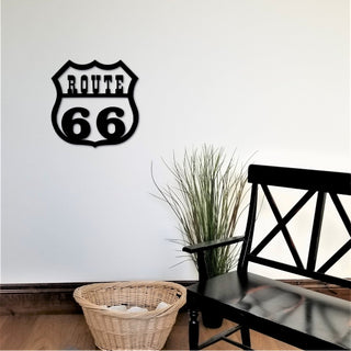 Route 66 Sign Garage Decor Father's Day Gift Gift For Dad Boyfriend Husband Father Rt 66 Shield Us 66 Sign Decorations