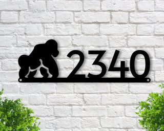 Gorilla Gorilla Gift Gorilla Sign Gorilla Decor Gorilla Lover Zoo Animal Ape Gorilla Expert Custom Street Sign Quality Metal Sign Decorations