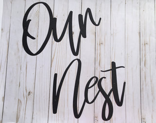 Our Nest Metal Word Grouping Metal Word Set Metal Wedding Gift Nest Decorations