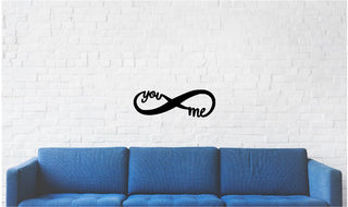 Infinity You And Me Infinity Metal Sign Metal You & Me Infinity You And Me Decorations