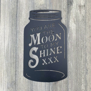 You Are The Moon To My Shine Metal Sign Cutout Cut Metal Sign Wall Metal Art Decorations