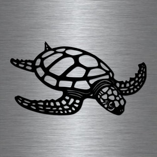 Sea Turtle Metal Sign Metal Wall Decor Metal Turtle Metal Sea Life Under The Sea Turtle Decor Ocean Decor Beach Decor Decorations