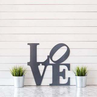 Love Sign Metal Art Cut Metal Sign Decorations