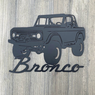 Bronco Metal Sign Cutout Cut Metal Sign Wall Metal Art Decorations