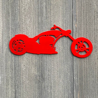 Chopper Motorcycle Metal Sign Cutout Cut Metal Sign Wall Metal Art Decorations