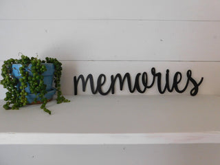 Memories Memories Sign Metal Sign Rustic Word Art Sign Housewarming Gift Idea Gallery Wall Art Decorations