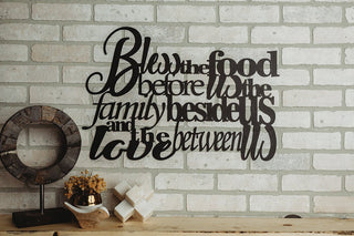 Bless The Food Metal Art Cut Metal Sign Wall Metal Art Decorations