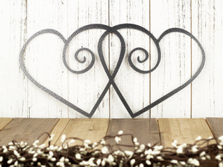 Heart Metal Sign Valentines Hearts Metal Art Wall Decor Wall Hanging Love Valentines Day Decor Metal Sign Decorations