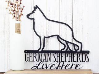 German Shepherd Metal Sign Dog Sign Dog Lover Gift Metal Wall Decor Outdoor Sign Sign Wall Decor Metal Art Decorations