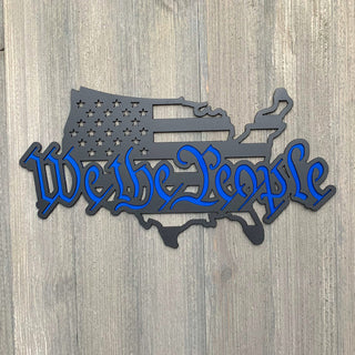 We The People Usa Metal Sign Cutout Cut Metal Sign Wall Metal Art Decorations